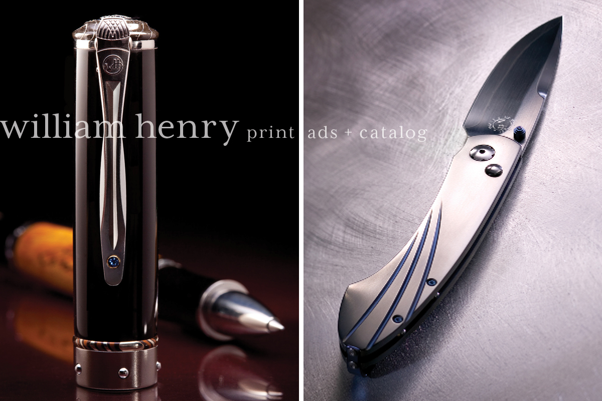 Product Photography for William Henry Knives